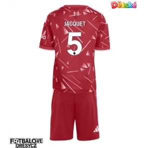Liverpool Jeremy Jacquet #5 Dětské Domácí dres komplet 2026-27 Krátký Rukáv (+ trenýrky)